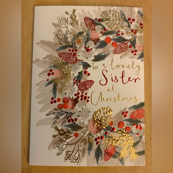 ⭐️BOGO // Chrismas Card (for sister, blank inside) - Picture 1 of 5